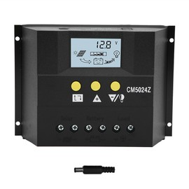 Solar Charge Controller PWM Charger Regulator with Temperature Sensor CM5024 12V24V50A