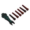 6Pcs Guitar Pin Maple Delicate Professional Acoustic Guitar Bridge Pin