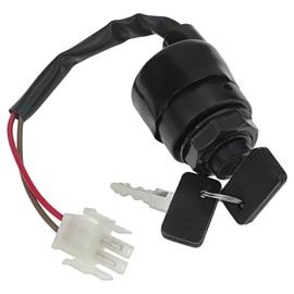 Ignition Key Switch for Yamaha Golf Cart Gas Electric G11 G16 G20 G21 G22 1996-2004 JN8-82 Replace JN8-82510-00 JN8-82510-01 JN8-82510-09
