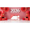 2026 LARGE STAND UP DESK TOP MONTH TO VIEW PLANNER