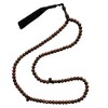 TheTasbih 8mm Exotic Sugar Palm Wood Tasbih Prayer Beads Black