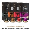 Peet's Coffee, Dark and Medium Roast Espresso Capsules Variety Pack,