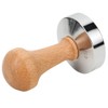 57.5mm Stainless Steel Base Coffee Powder Tamper with Wooden Handle