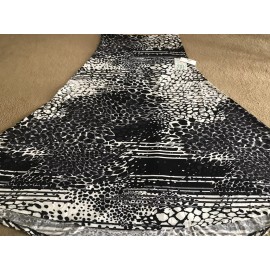 LuLaRoe MAXI Stretch Skirt Dress New Animal print Leopard Black/white 6/8 Small