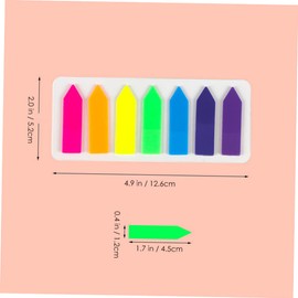 Operitacx 10st Haftnotiz Zeitschrift Fluoreszierende Aufkleber Nachrichtenaufkleber Registerkarten Für Seitenmarkierungen Signatur-klebestreifen Bandfahnen Textmarker Das Haustier Colorful