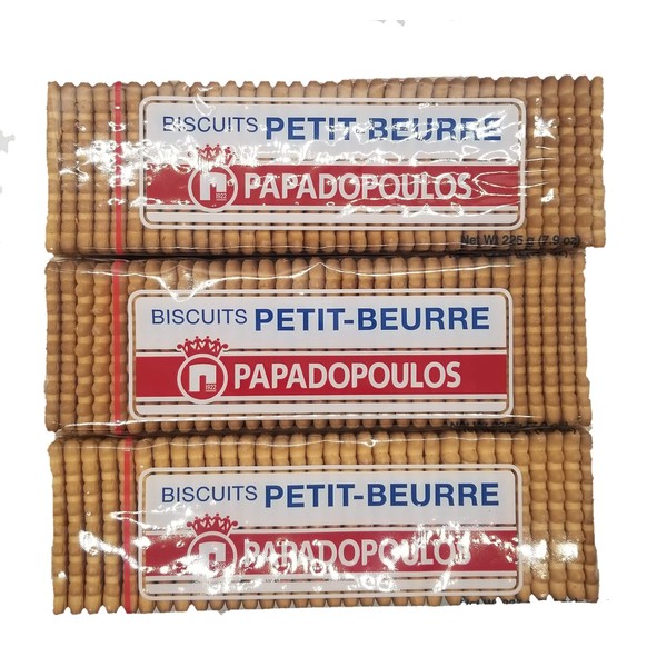Papadopoulos Greek Petit Beurre Biscuits ptimbr 675g By: Egourmet