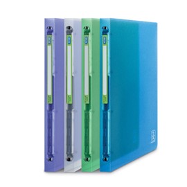 Oxford 2nd Life Folder A4 20 mm Spine 4 Round Rings Polypropylene Cover Assorted Colours
