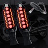 carleef 2PCS Motorcycle Turn Signals LED,Cool Flowing Motorcycle Blinkers Indicators,Universal