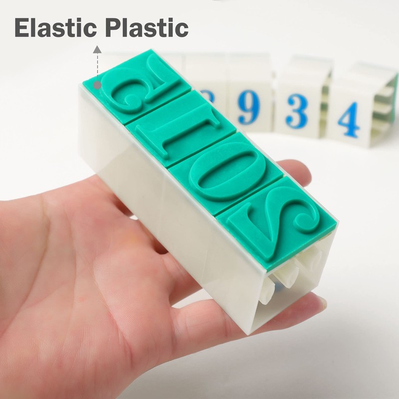 Sourcingmap Rubber Head Large Number Stamps, Detachable 0-9 Digits Arabic