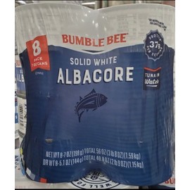 White Bumble Bee Solid White Albacore Tuna In Water 8 PACK -7 Oz Cans NON GMO KOSHER