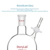 Stonylab Reaction Flask - Borosilicate Glass Single-Neck Flask with 24/40