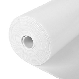 Sponge Neoprene Foam Rubber Sheet with Adhesive, 12 in x 81 in x 1/16 in Multi-Function Soundproof High Density Waterproof Rubber Mat, Perfect Cosplay Easy Cut DIY Neoprene Padding Roll - White