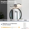 Vloitgol Black Bathroom Vanity Light Fixture, 26W 5CCT Dimmable Modern
