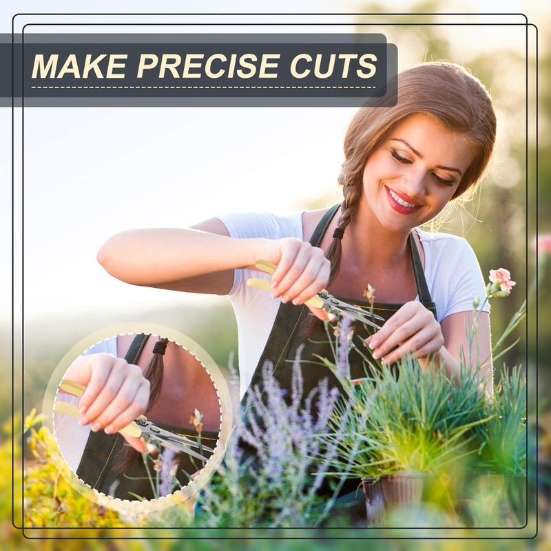 Chumia 30 Pcs Garden Flower Shears Pruning Scissors Heavy Duty