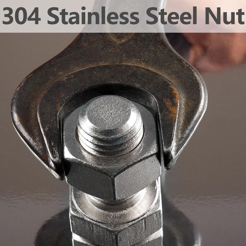 Yudesun Hexagon Head Lock Nuts - Stainless Steel Metric Thread