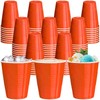 120 pcs 12 oz Orange plastic cups orange plastic Disposable