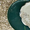 Luck and Luck 8 Sage Green Paper Plates with Gold