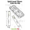Replacement Level Glass Vial, Spirit Bubble Level, no Nib, Accurate,