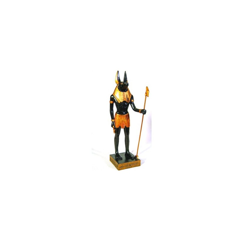 PTC 11.88 Inch Gold and Black Color Egyptian Anubis Dog