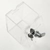 Aoakua Money Bank Charity Box with Key Acrylic W90mm Clear