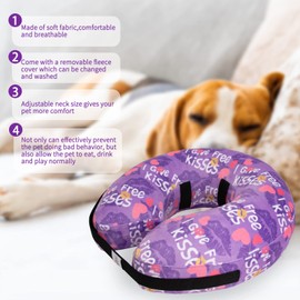 CuteBone Inflatable Recovery Dog Cone, Pet Inflatable Collar for After Surgery, Soft Protective Recovery Collar Dog Cone CAD-GWB06XL