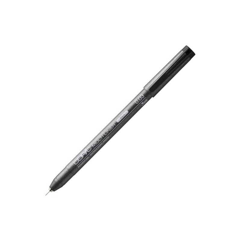 Too Copic Multi-Liner, Black, 0.001 inches (0.03 mm), Bulk Purchase