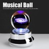 Crystal Ball Musical Box with Light Rotating Holiday Birthday Present