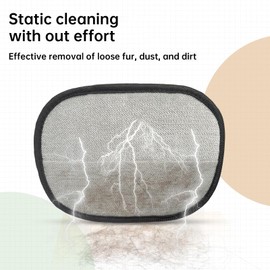 Flea Comb and Pet Hair Removal Glove for Cats & Dogs Brush for Shedding Pet Hair Removal Comb with Long & Short Stainless Steel Teeth for Deshedding & Clothing/Couch/Furniture/Carpet/Car Seat