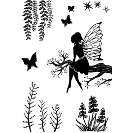 Creative Expressions Designer Boutique-Fairy Glade-Clear Stamp Set, A6