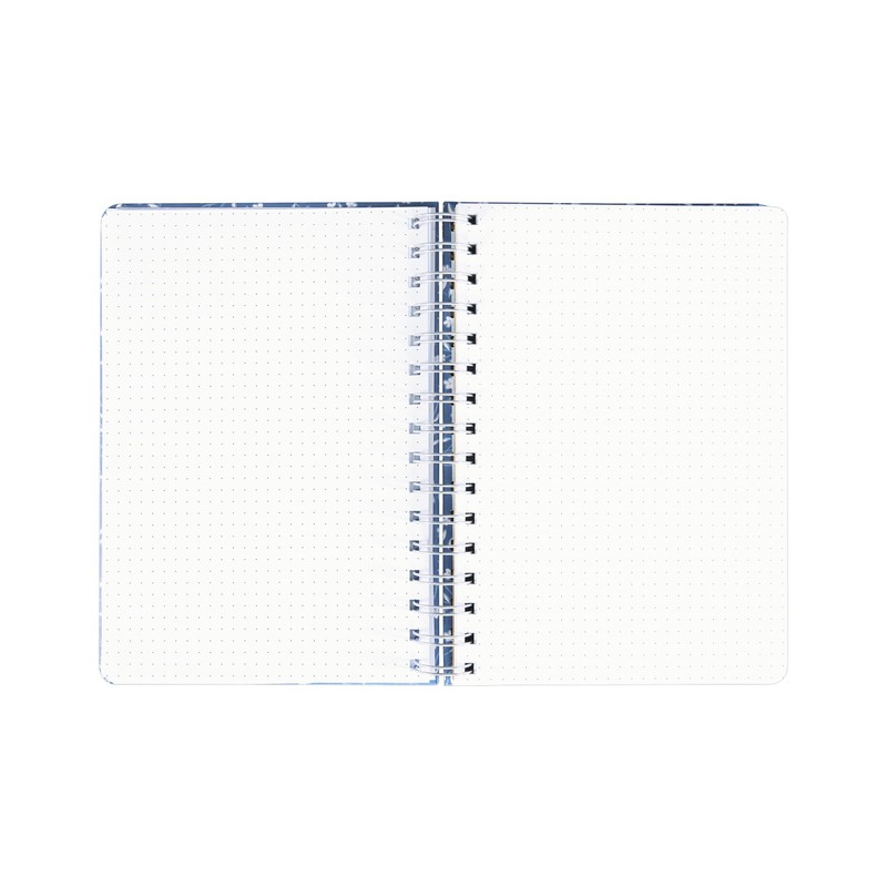 Idena 11366 Notebook A5 with 66 Stickers, Blue, Journal with