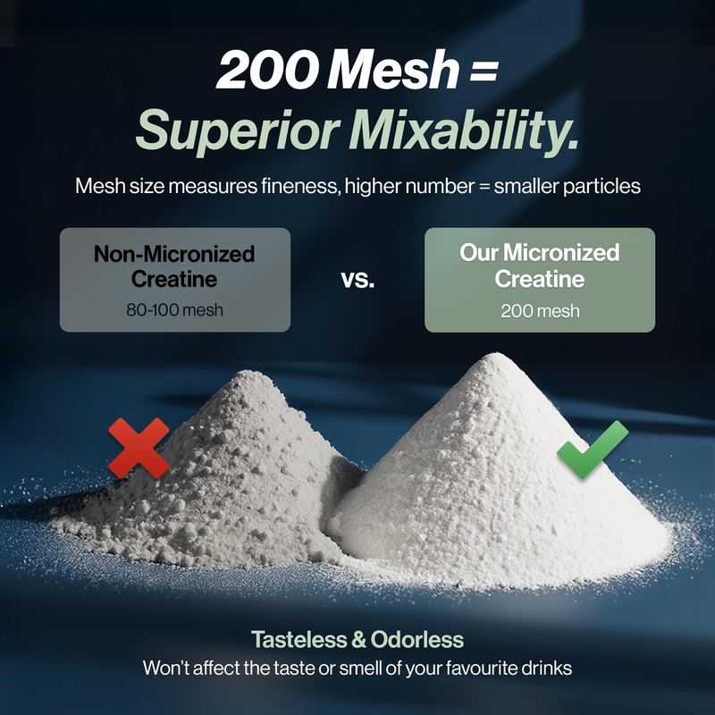 Creatine Monohydrate Powder 500g – Pure Micronized Creatine for Men