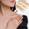agogue 43 Pieces Adjustable Ring Gold Set, Jewellery Gold Rings