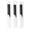 1 Pc Black Rat Tail Hair Comb Carbon Heat Resistant