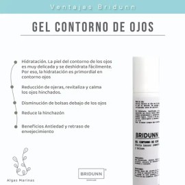 Gel Contorno Ojos Quita Ojeras Y Bolsas Bridunn Natural Todo Tipo De Piel Día/noche