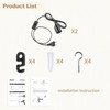 DiCUNO E27 Lamp Holder with Switch, E27 Lamp Base with