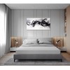 HONGRUIFAN Black White Wall Art Abstract Canvas 20x40 inch Print