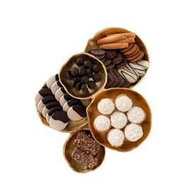 The Refined Dwelling 5 Cluster Serving Tray (Luxe Gold)