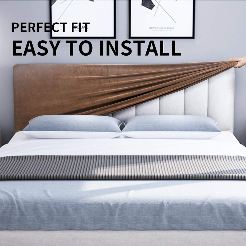 DUJUIKE Headboard Cover for King Bed, Stretch Bed Headboard Slipcover,
