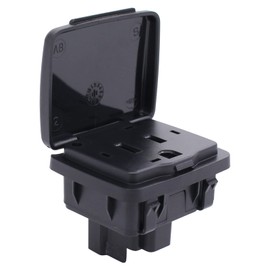 NewYall Center Console Rear Power Outlet Socket Plug 110V 150W for Ford Explorer 2011-2015 F150 2010-2014 F250 F350 F450 2011-2016 for Lincoln Navigator 2007-2014