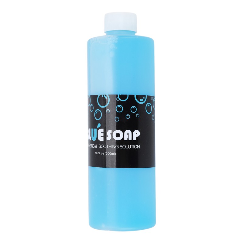Blue Soap Tattoo Cleaning Solution 500ml Gentle Refreshing Soothing Cleansing
