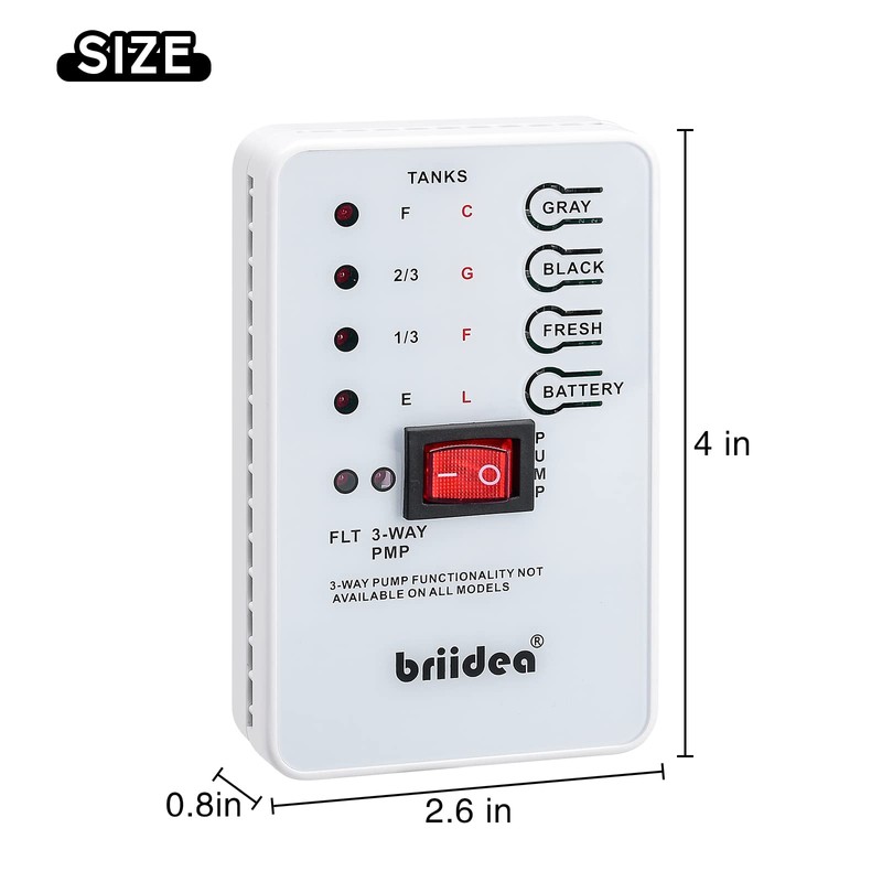 Micro Monitor System, briidea RV Tank Sensor Monitor Panel, KIB