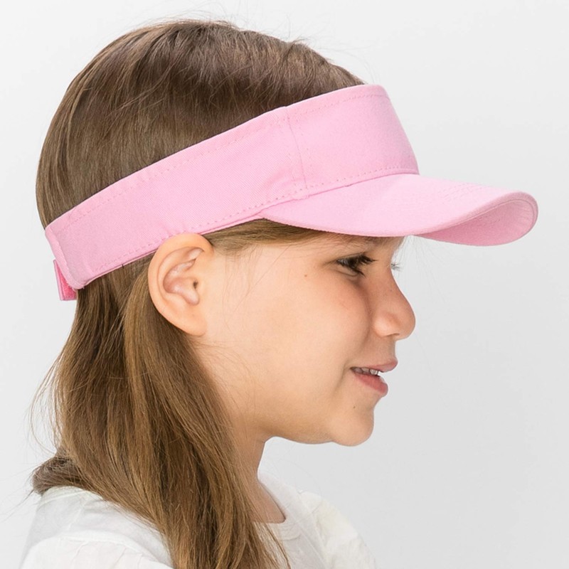 Trendy Apparel Shop - Visera ajustable para bebé, Rosado, Talla
