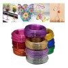 Alambre Aluminio Bisuteria 1mm Manualidades 250gr Flexible