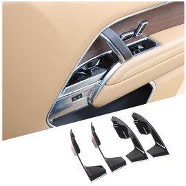 Heutamo Inner Door Handle Bowl Covers Trim Compatible with Land Rover Range Rover Sport/Vogue 2023 2024,Interior Door Bowl Trim Protector Frame Decoration Accessories (Piano Black)
