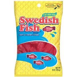 Swedish Fish AquaLife Soft and Chewy Candy, 7.2-Ounce Bags (Pack of 12)