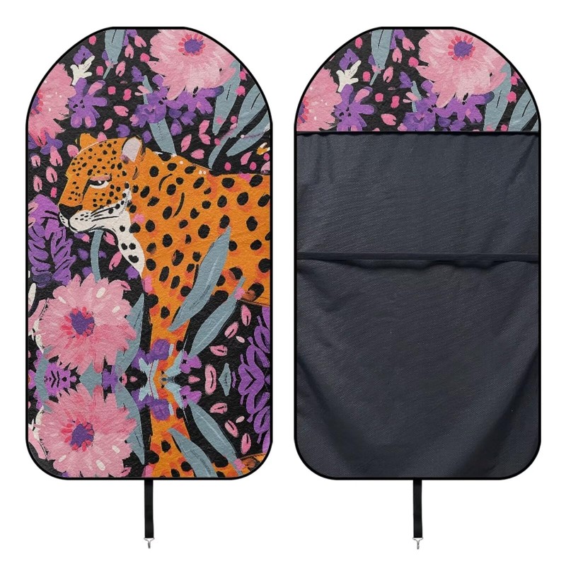 Modysero Universal Waterproof Towel Seat Cover for Car Leopard Seat