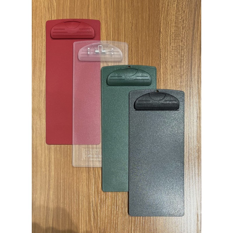 Plastic Clipboard, for Memo, Menu, Credit Card Receipt, Green, 6-Pack