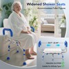 Ruiers 360° Swivel Shower Chair with Arms and Back