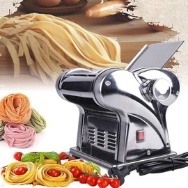 135W Electric Pasta Maker Machine, Family Noodle Maker, Pasta Dough Spaghetti Roller Pressing Machine with 6 Thickness Adjustable(0.02-0.14 in), Stainless Steel Automatic Sheeter for Home Use