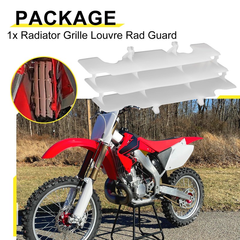 Radiator Grille Louvre Rad Guard for Honda CR125 1992-1997 19033-KZ4-860